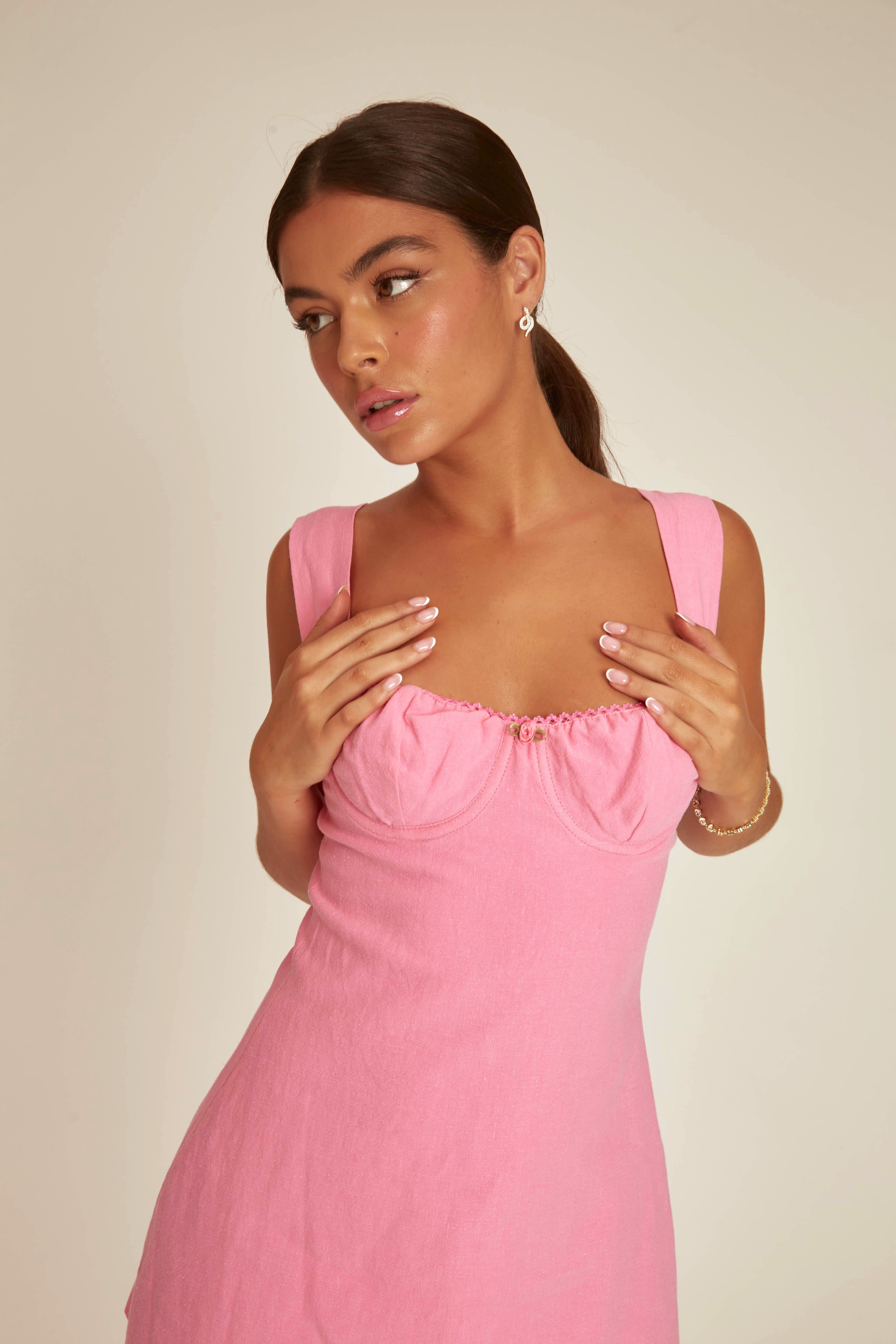 Mila Mini Dress | Pixie Pink