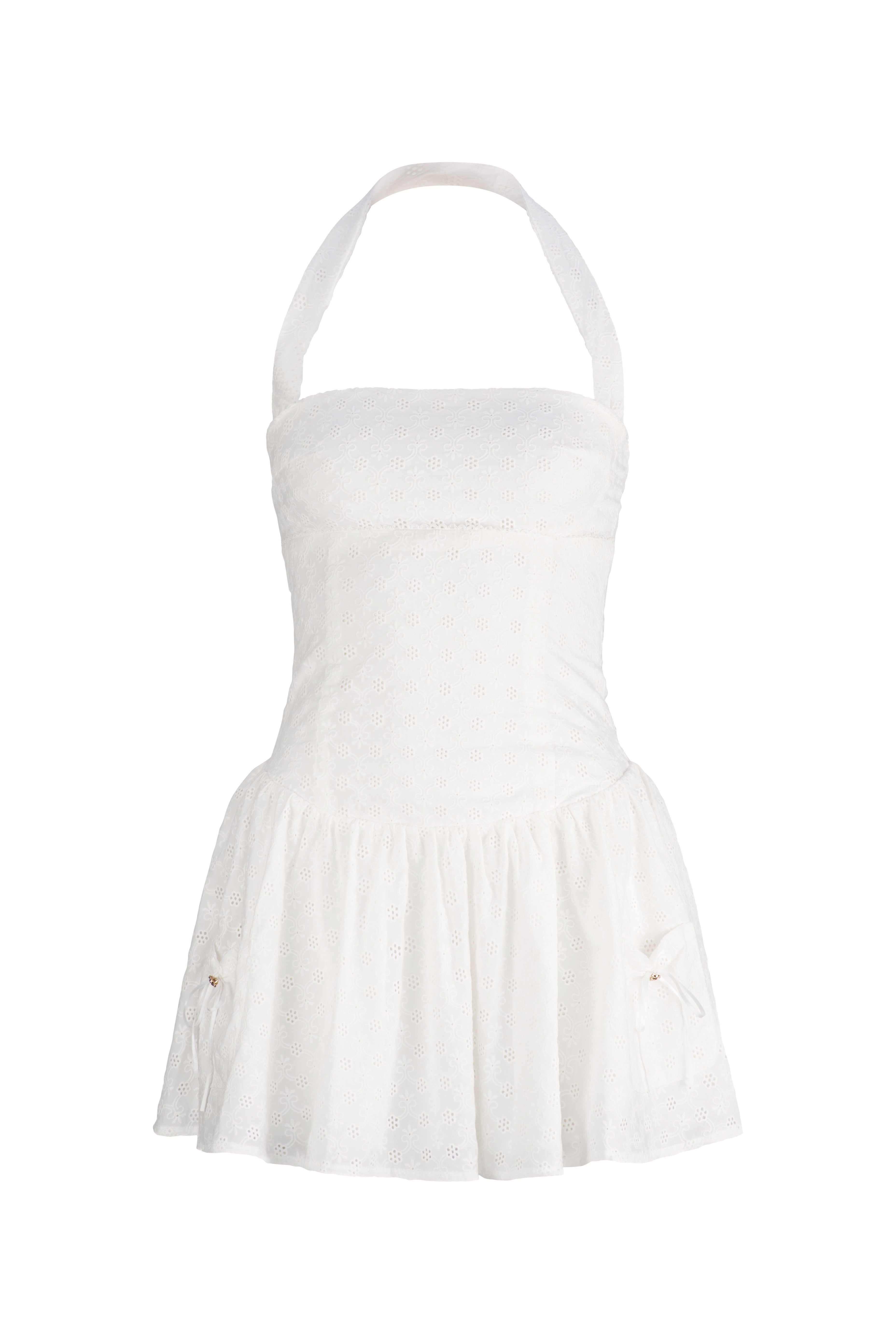 Madeleine Mini Dress | White Anglaise